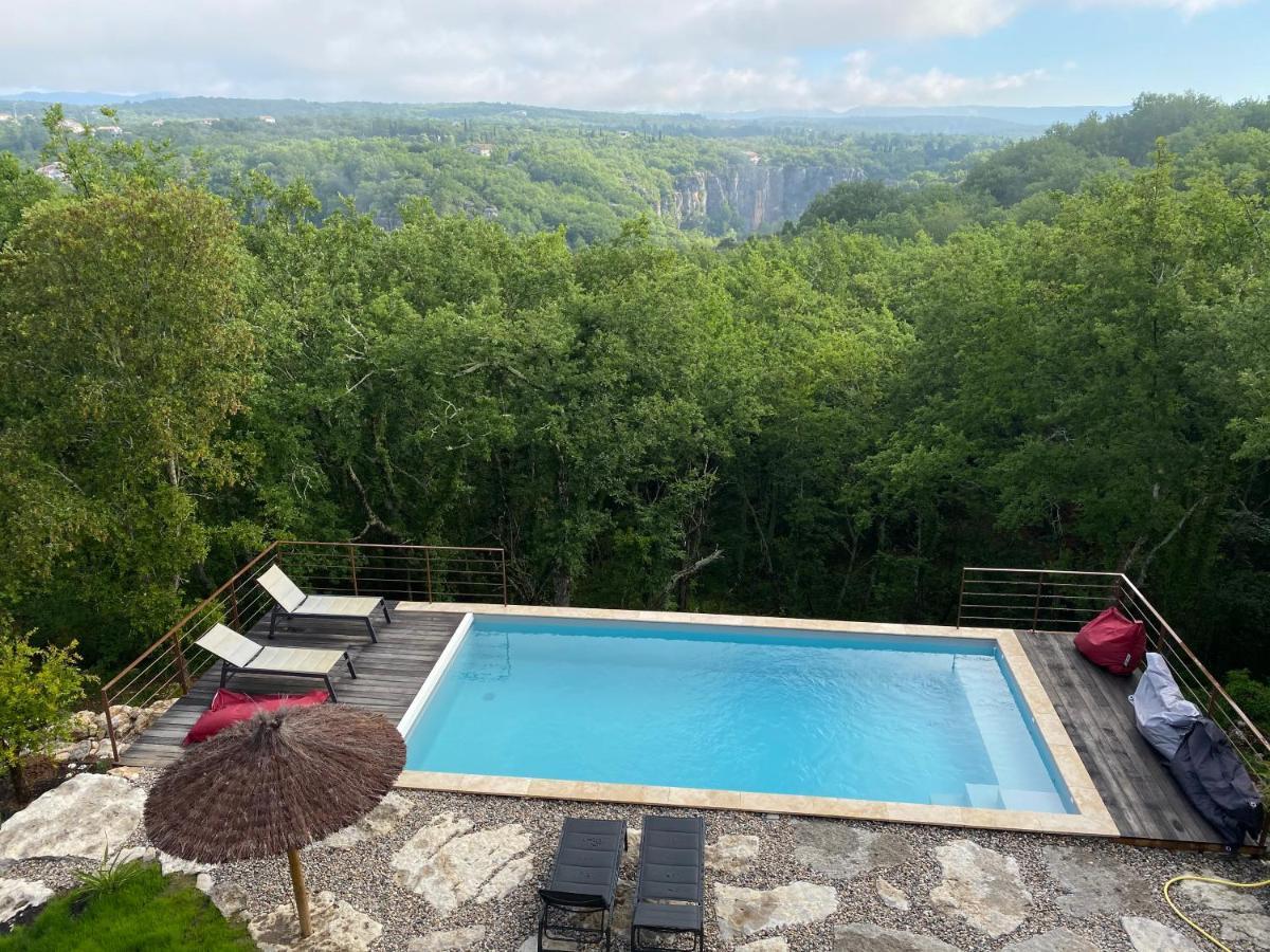 Gites des Falaises de La Beaume Labeaume Extérieur photo